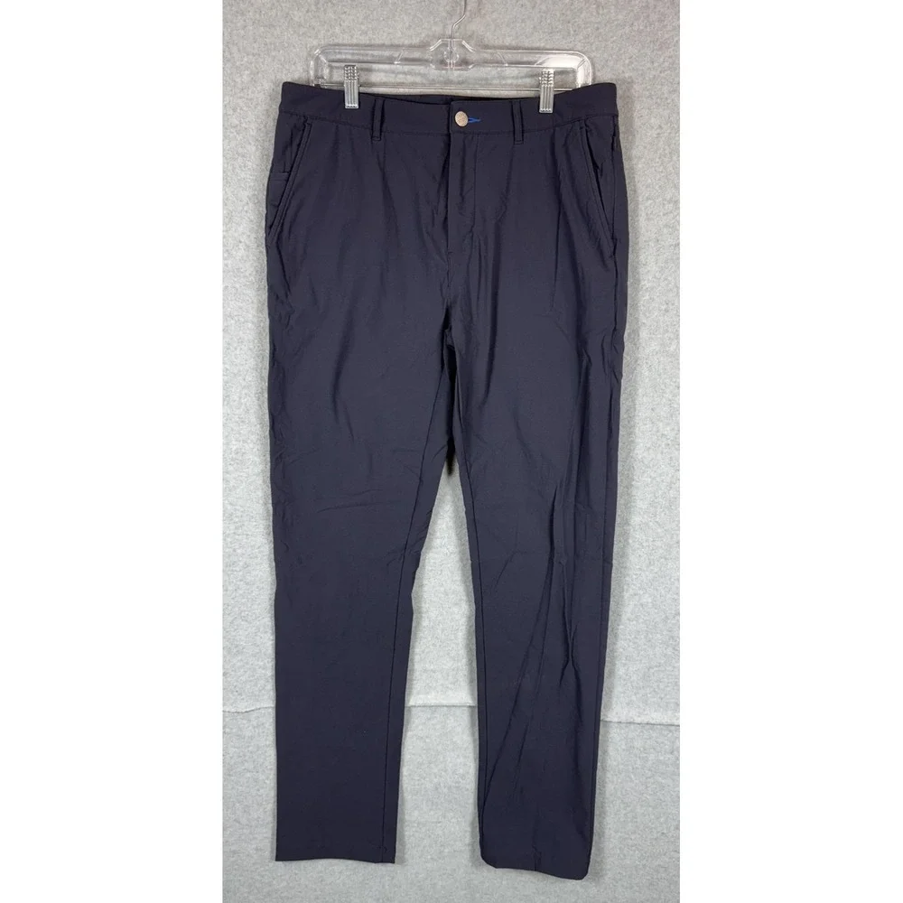 Twillory Pants Mens 32x34 Navy Blue Stretch Performance Tailored Fit Business